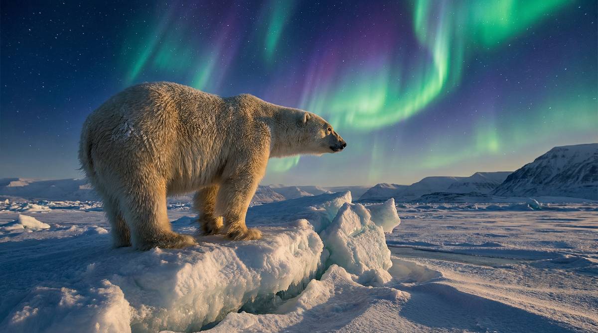 91北极熊冰原视频